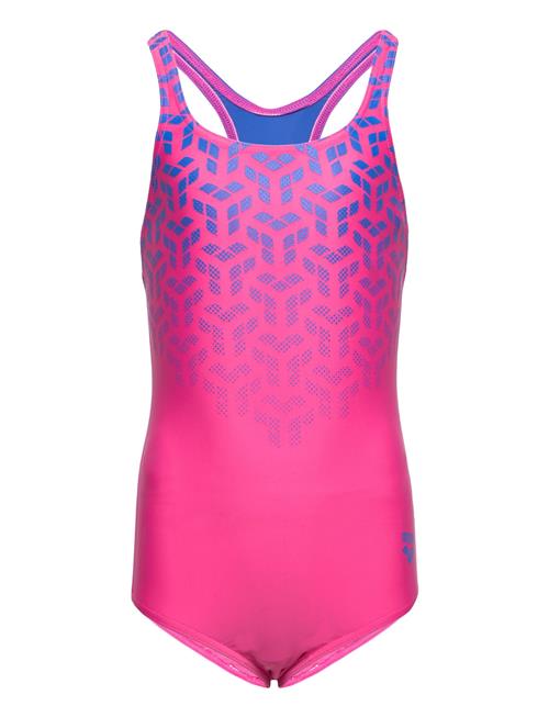 Se Arena Girl's Arena Kikko V Swimsuit Swim Pro Back Shocki Arena Pink ved Booztlet