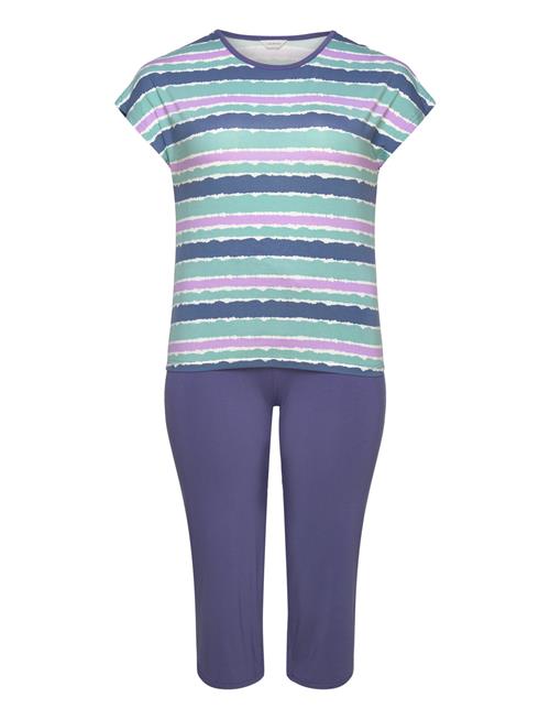 Lady Avenue Bamboo Short-Sleeve Pj With Pirate Lady Avenue Purple