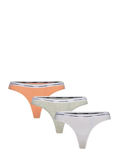 Se Calvin Klein 3 Pack Thong Calvin Klein Orange ved Booztlet