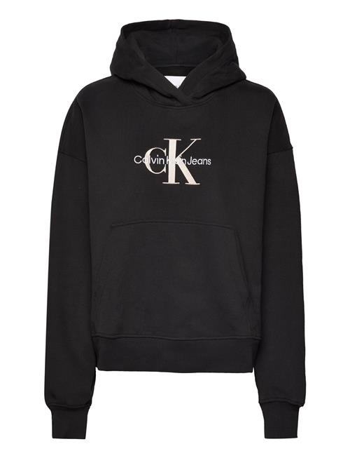 Se Calvin Klein Jeans Premium Monologo Hoodie Calvin Klein Jeans Black ved Booztlet