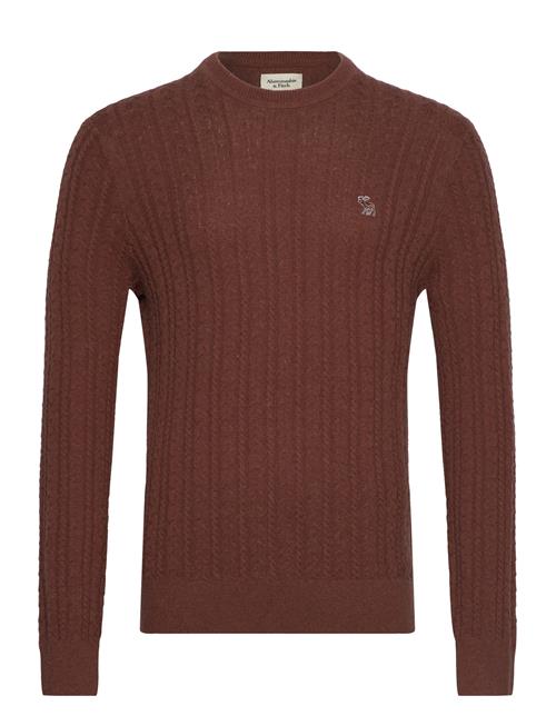 Abercrombie & Fitch Anf Mens Sweaters Abercrombie & Fitch Brown