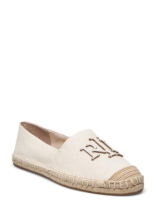 Se Lauren Ralph Lauren Cameryn Iii Canvas & Leather Espadrille Lauren Ralph Lauren Beige ved Booztlet