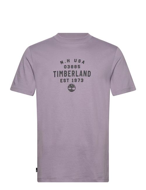 Refibra Front Graphic Short Sleeve Tee Purple Ash Timberland Purple