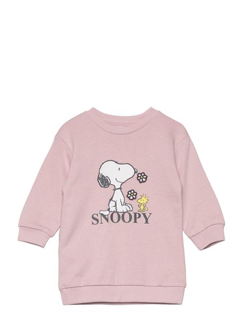 Se Mango Snoopy Sweatshirt Dress Mango Pink ved Booztlet