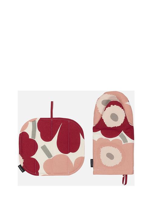 Marimekko Home P.unikko Kitchen Textile Set Marimekko Home Red