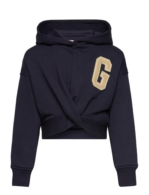 Se GANT Twisted Sweat Hoodie GANT Navy ved Booztlet