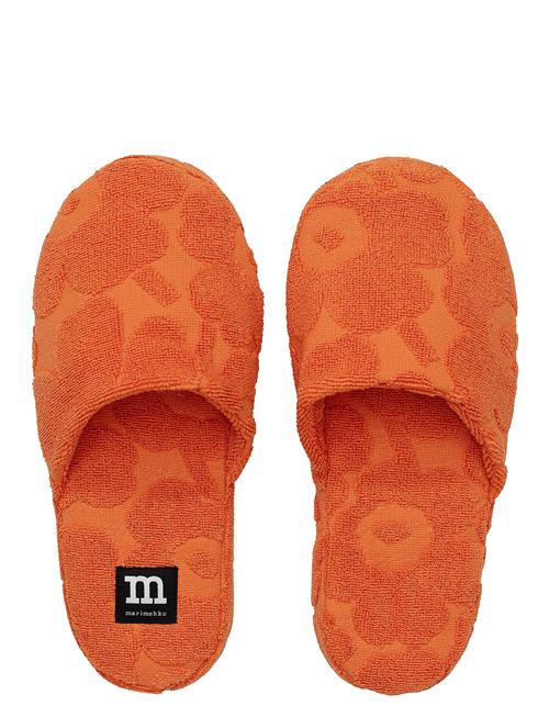 Marimekko Home Mini Unikko Terry Slippers Marimekko Home Orange