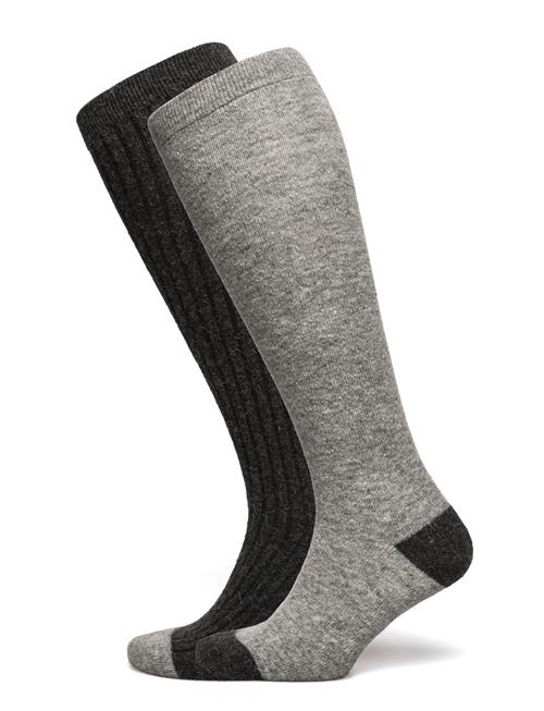 Se Missya Softy Socks Long 2-Pack Missya Grey ved Booztlet