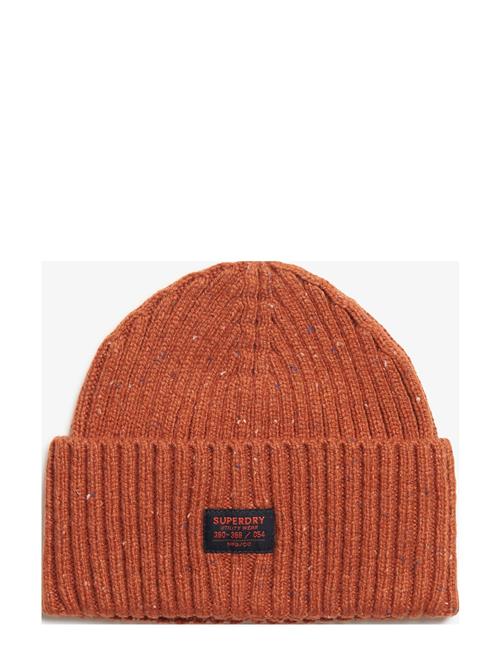 Superdry Workwear Nep Knitted Beanie Superdry Orange