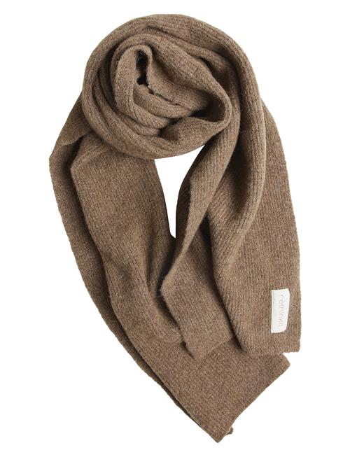 Rethinkit Knitted Wool Wide Scarf Snug Rethinkit Brown