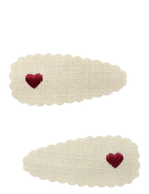 Se Lil'Atelier Nmfacc-Olala 2P Hair Clips Lil Lil'Atelier Beige ved Booztlet