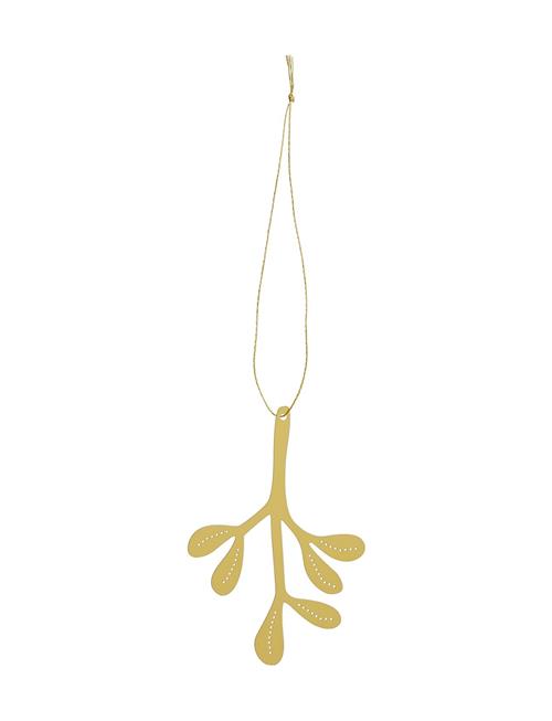 Se Cooee Design Christmas Deco Mistletoe Brass Cooee Design Gold ved Booztlet