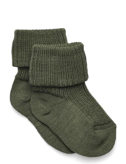 Wool Rib Baby Socks Mp Denmark Khaki