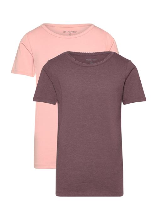 Se Minymo Basic 33 -T-Shirt Ss Minymo Pink ved Booztlet