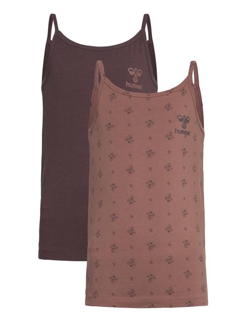 Hmlcarolina Strap Top 2-Pack Hummel Brown