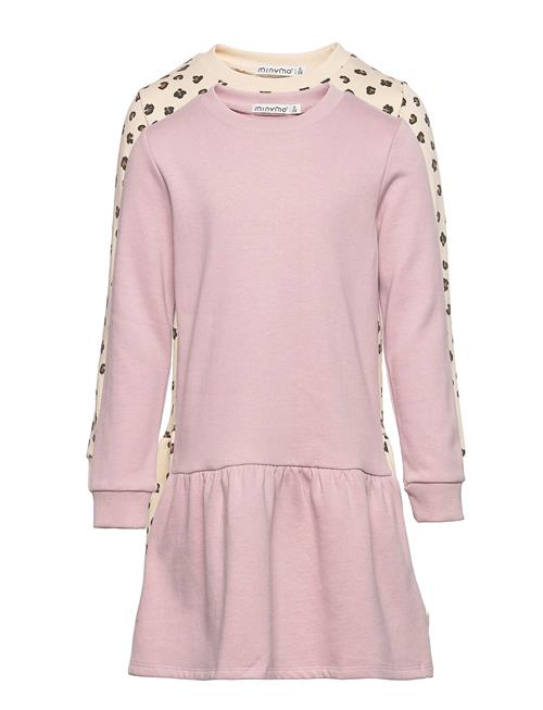 Minymo Sweat Dress Ls Minymo Purple