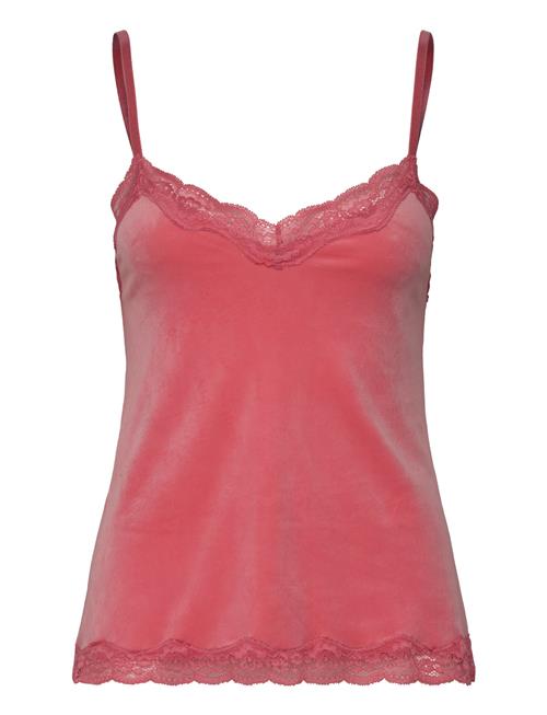 Hunkemöller Cami Velours Scallop Lace Hunkemöller Red