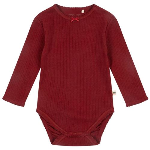 Se Konges Sløjd Minnie Body Gots - Red Dahlia | Rød | 0-1 months ved Babyshop