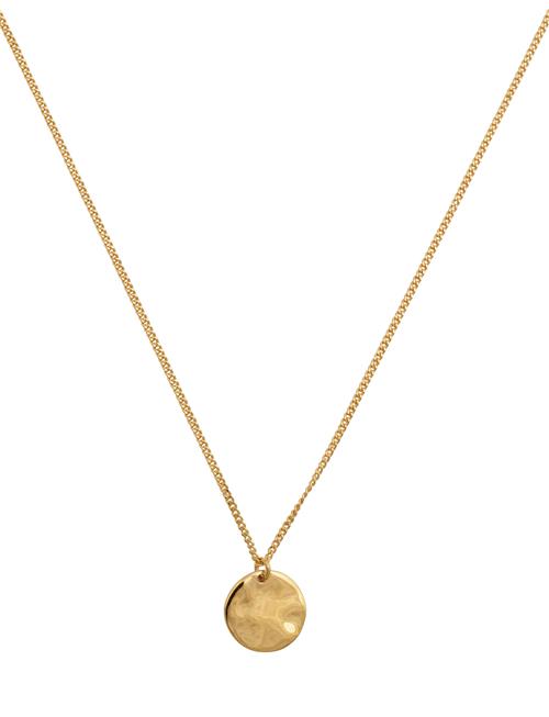 Syster P Minimalistica Hammered Circle Necklace Syster P Gold