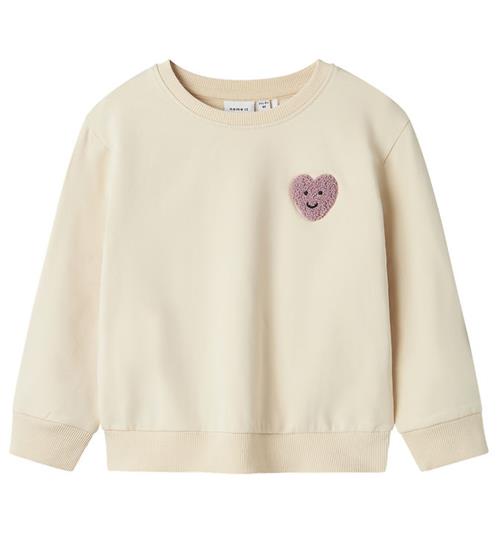 Se Name It Sweatshirt - NmfSmile - Summer Sand ved KidsWorld