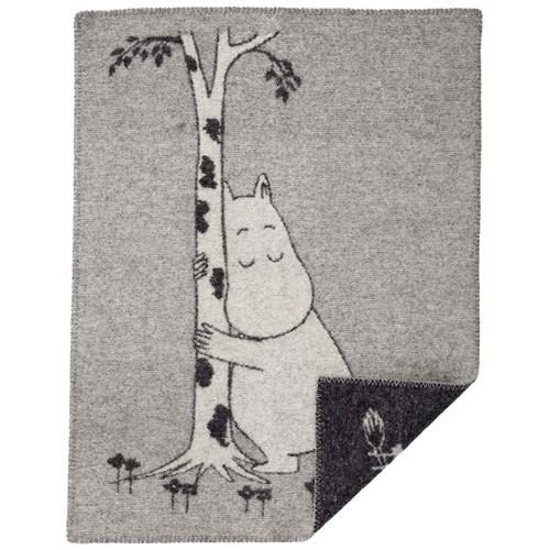 Klippan Yllefabrik Moomin Tree Hug Tæppe Gråt | Grå | 0-3