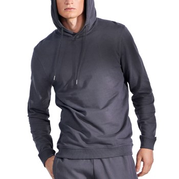 Se Bread & Boxers Bread and Boxers Organic Cotton Men Hooded Shirt 2P Grafit Medium Herre ved Timarco