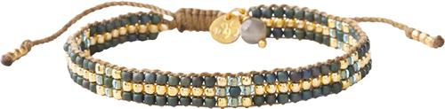 A Beautiful Story Competent Labradorite Bracelet GC 16-22cm - Perlearmbånd hos Magasin