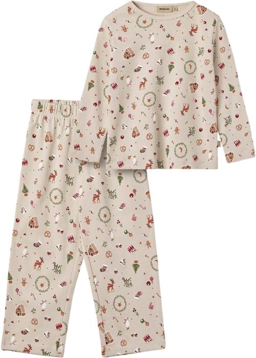 Wheat Pyjamas Madeline Str 2 år / 92 cm - Offwhite Holiday Nattøj Bomuld hos Magasin