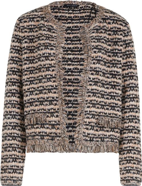 Se Betty Barclay Strickjacke Kurz Kvinde Black-beige Cardigans Str 40 - hos Magasin ved Magasin