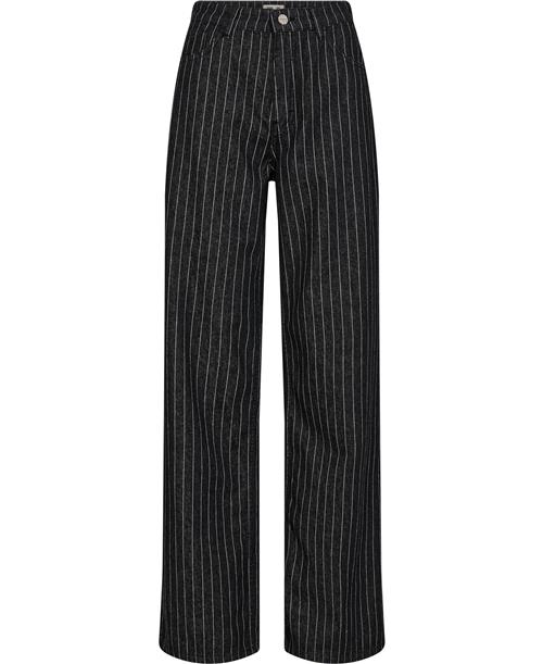 Baum und Pferdgarten Nini Kvinde Black Pinstripe Denim Bukser Str 42 - hos Magasin