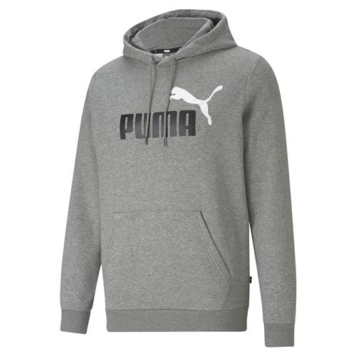 Se PUMA Sweatshirt 'ESS'  grå-meleret / sort / hvid ved About You