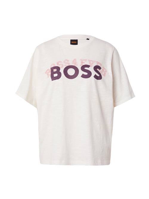 Se BOSS Shirts 'Etabacky'  mørkelilla / lyserød / hvid ved About You