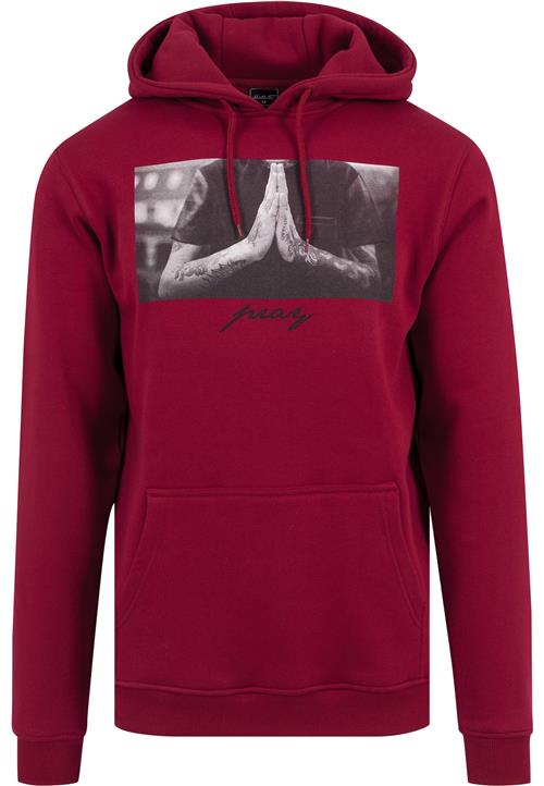 Se Mister Tee Sweatshirt 'Pray'  grå / rubinrød ved About You