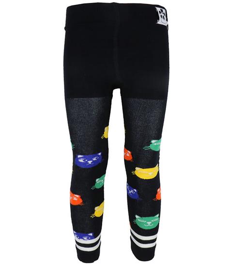 Mini Rodini Leggings - Cool Cats - Black