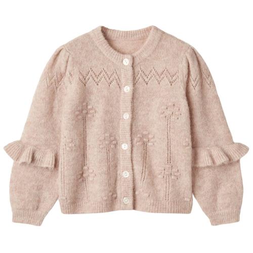 Fliink Star Puff Cardigan Peach Whip | Lyserød | 4 years