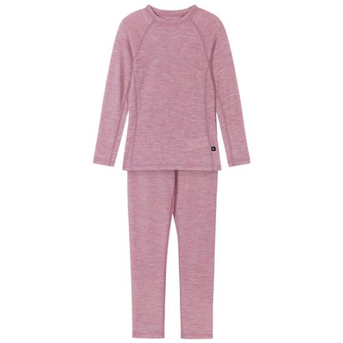 Reima Grå Pink Wool Baselayer Sæt | Lyserød | 130 cm