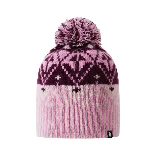 Se Reima Beanie Pohjoinen-Pale rose | Lyserød | 56 cm ved Babyshop