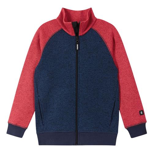 Se Reima Fleece-trøje Neulomus-Jeans blue | Blå | 134 cm ved Babyshop