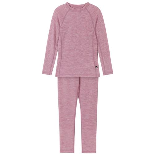 Reima Grå Pink Wool Baselayer Sæt 120 cm  Lyserød  120 cm  Unisex