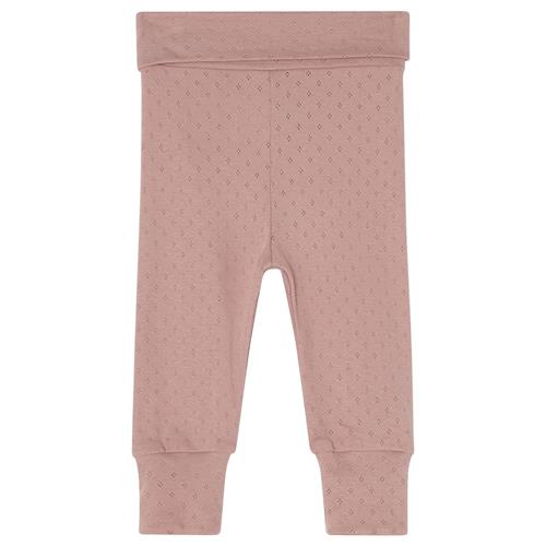 Buddy & Hope Elsy Pointelle Frill Baby Pant Pink Mauve | Lyserød | 86/92 cm