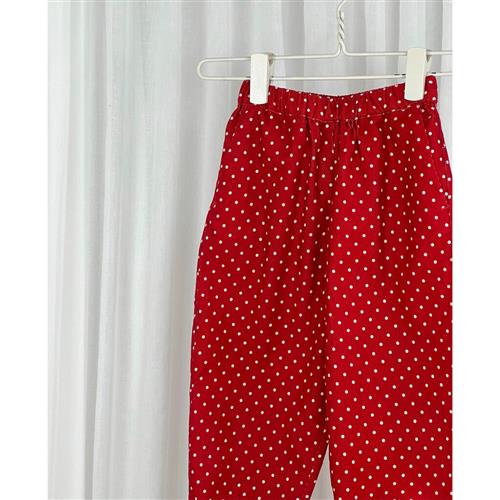 Fliink Dolly DOT Pant Str 6Y/116 - Pompeian Red Bukser hos Magasin