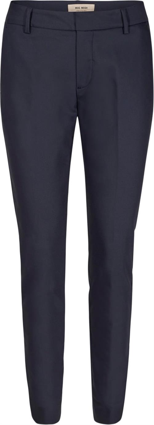 Mos Mosh Abbey Night Pant Sustainable Kvinde Navy Bukser Regular Fit Str 44 - hos Magasin