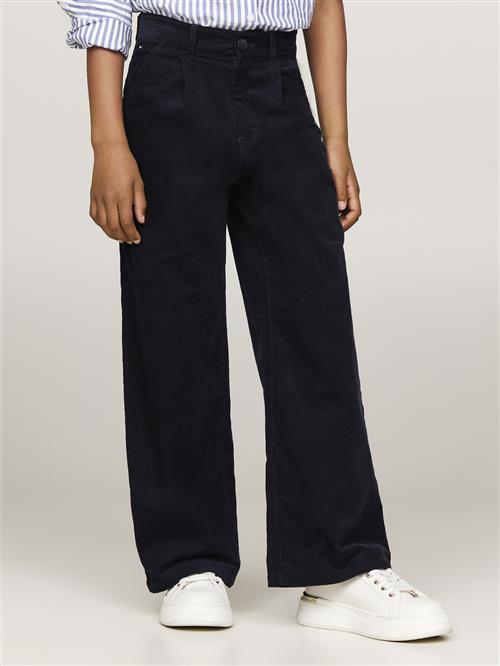 Tommy Hilfiger Fine Corduroy Wide LEG Pant Str 8 - Desert Sky Bukser hos Magasin