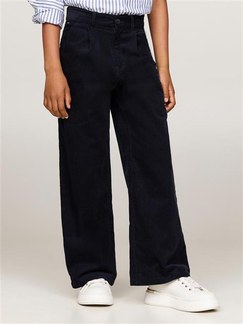 Tommy Hilfiger Fine Corduroy Wide LEG Pant Str 10 - Desert Sky Bukser hos Magasin