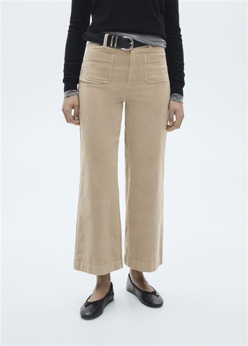 MANGO Jeans .- Catherip Kvinde Light Beige Bukser Str 46 - hos Magasin