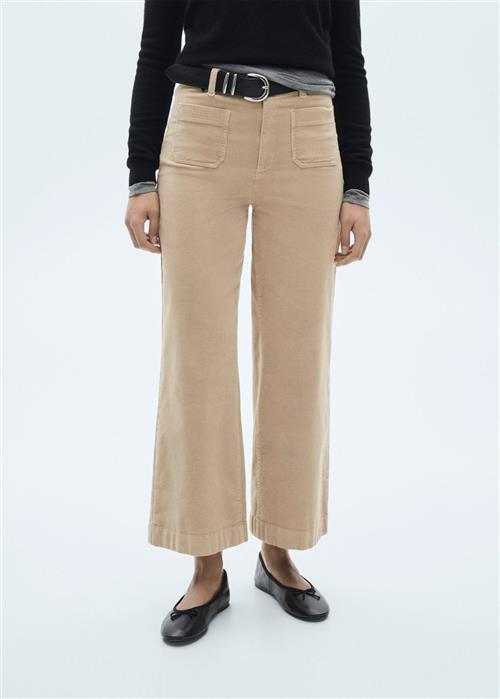 MANGO Jeans .- Catherip Kvinde Light Beige Bukser Str 38 - hos Magasin