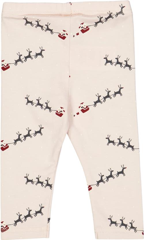 Müsli by Green Cotton Santa Leggings Baby Str 98 - Nightingale/ Cabernet/ Balsam Cream Leggings Bomuld hos Magasin