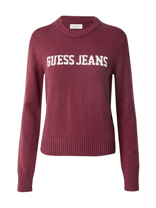 GUESS JEANS Pullover  magenta / hvid