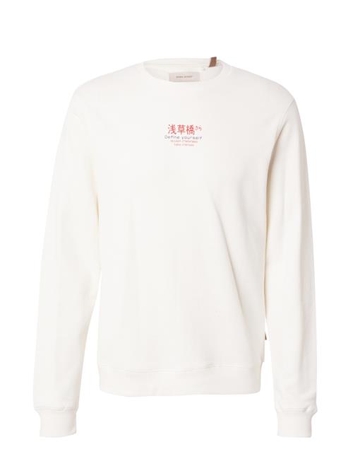 BLEND Sweatshirt  mørkeblå / brandrød / offwhite