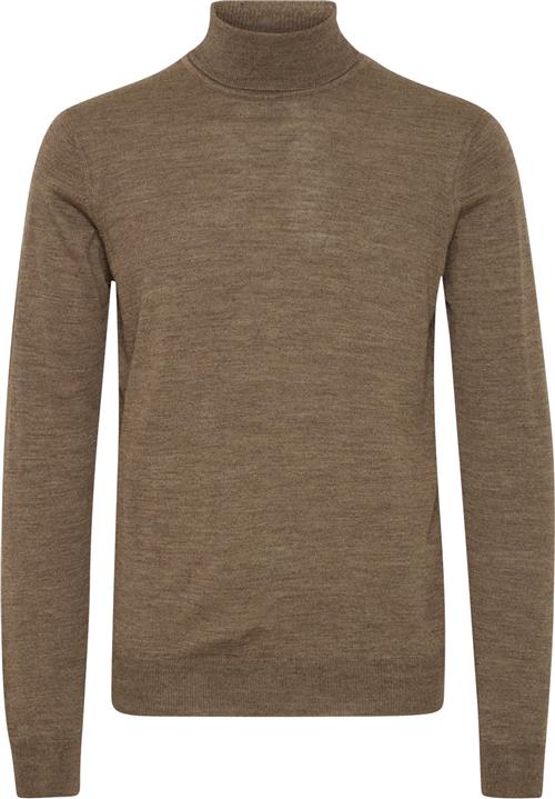 Casual Friday Cfkonrad Merino Roll Neck Knit Mand Demitasse Melange Turtlenecks Slim Fit Str S Merino - hos Magasin